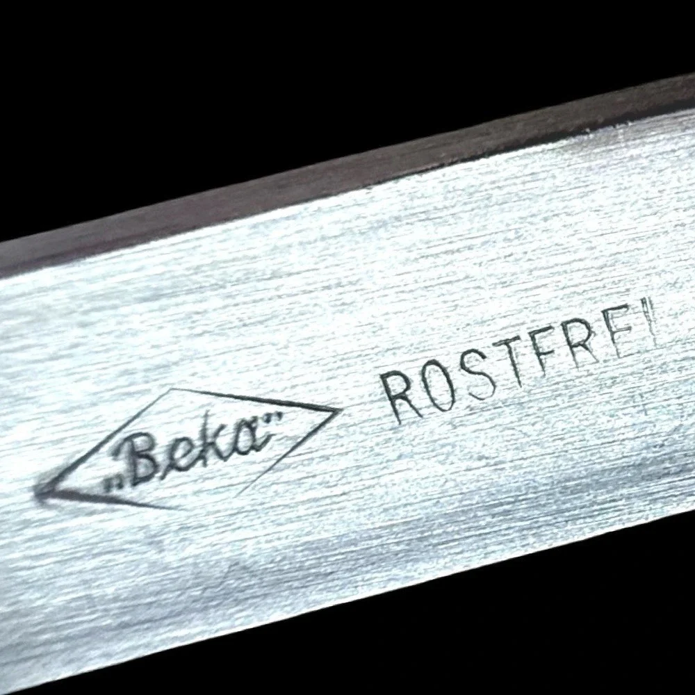 Beka Rostfrei Stainless Steel Serving Ladle Hook Handle Large Vintage Utensil